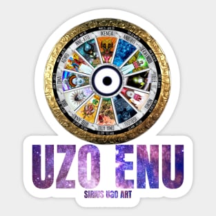 Igbo Astrology / Uzo Enu / Uzo Igwe By Sirius Ugo Art Sticker